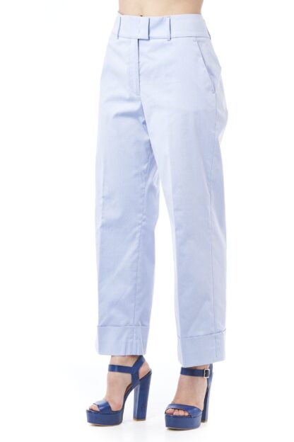 Peserico - Elegant Palazzo High Waist Trousers