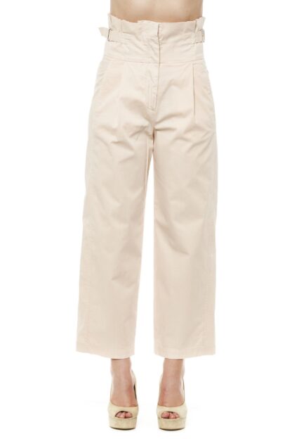 Peserico - Elegant Beige Straight-Leg Palazzo Trousers