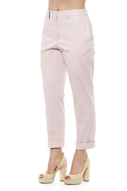 Peserico - Chic Pink Soft Fit Chino Trousers