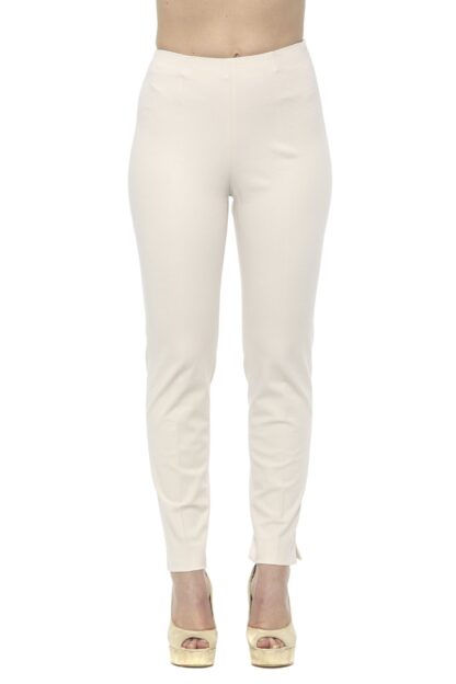 Peserico - Chic Beige Slim-Fit Piquet Pants