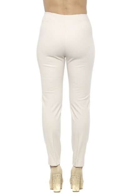 Peserico - Chic Beige Slim-Fit Piquet Pants