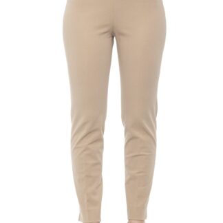 Peserico - Elegant Beige Straight-Leg Palazzo Trousers