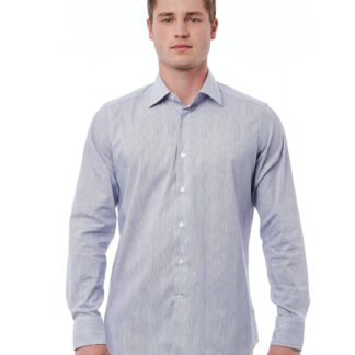 Bagutta - Gray Cotton Men Shirt