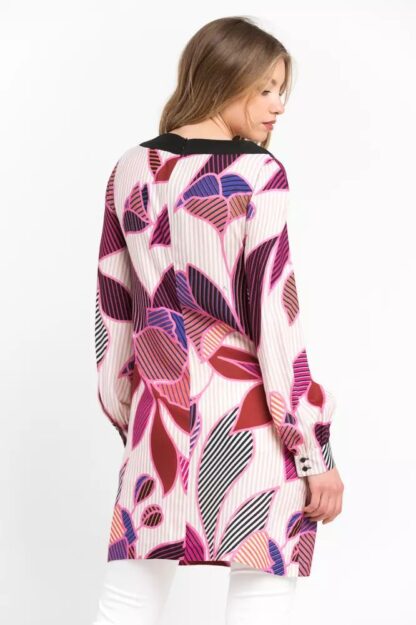 Trussardi - Elegant Straight-Cut Wool Dress with Pop Art Print