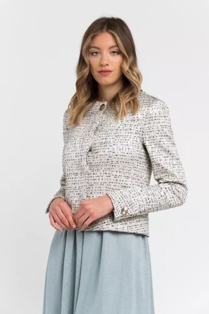 Trussardi - Elegant Jacquard Cotton Blend Blazer