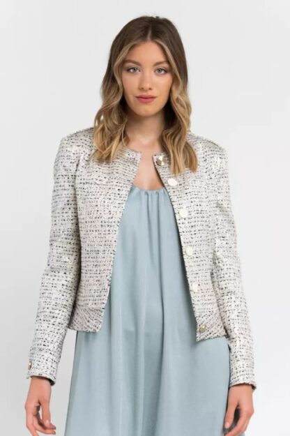 Trussardi - Elegant Jacquard Cotton Blend Blazer