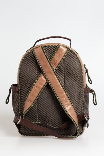 Trussardi - Elegant Calfskin Backpack with Unique Crackle Effect