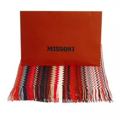 Missoni - Geometric Fringe Scarf in Vivid Hues