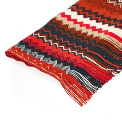 Missoni - Geometric Fringe Scarf in Vivid Hues