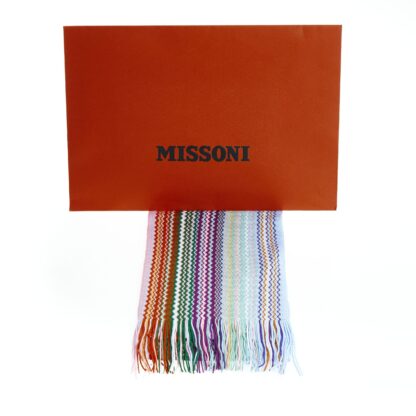 Missoni - Geometric Fringe Scarf in Multicolor