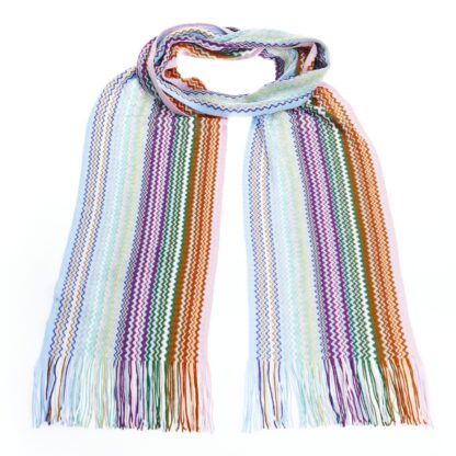 Missoni - Geometric Fringe Scarf in Multicolor