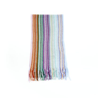 Missoni - Geometric Fringe Scarf in Multicolor