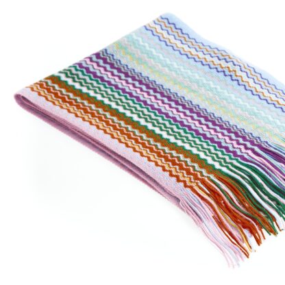 Missoni - Geometric Fringe Scarf in Multicolor