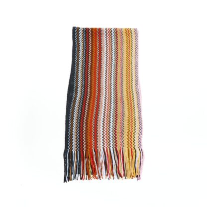 Missoni - Chic Geometric Patterned Scarf with Fringes