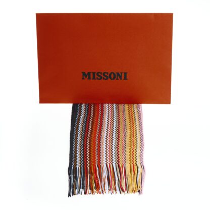 Missoni - Chic Geometric Patterned Scarf with Fringes