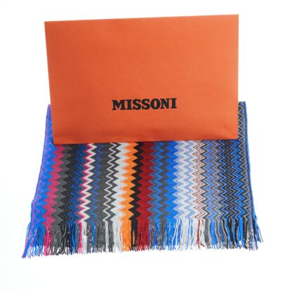 Missoni - Geometric Patterned Fringed Scarf