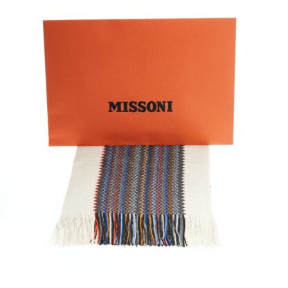 Missoni - Geometric Fringed Scarf in Vivid Hues