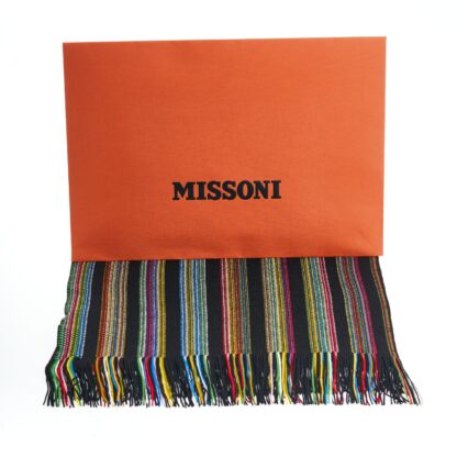 Missoni - Geometric Pattern Fringed Luxury Scarf