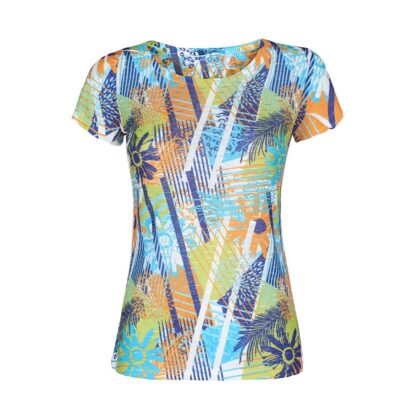 Yes Zee - Vibrant Printed Women's Polyester T-Shirt