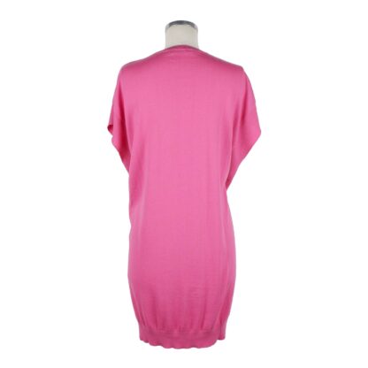 Love Moschino - Pink Cotton Summer Dress with Stitched Design