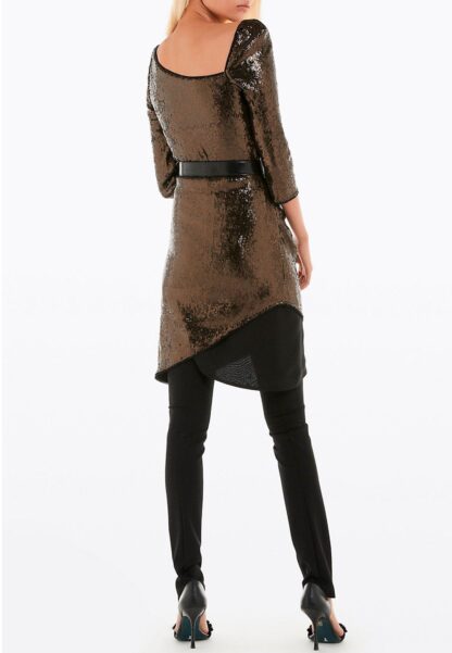 Patrizia Pepe - Elegant Asymmetrical Sequin Dress