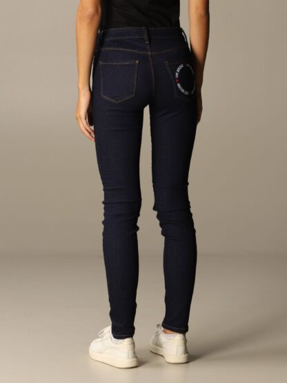 Love Moschino - Chic Blue Slim Fit Denim with Logo Detail