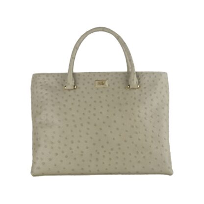 Cavalli Class - Elegant Grey Vitello Leather Handbag