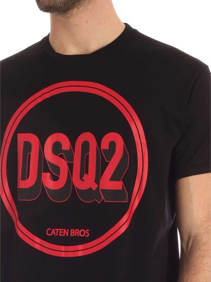 Dsquared² - Sleek Cotton Crewneck Tee with Bold Logo