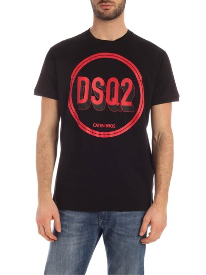 Dsquared² - Sleek Cotton Crewneck Tee with Bold Logo