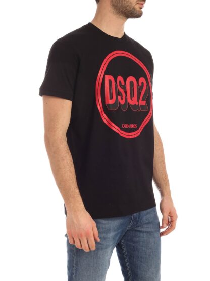 Dsquared² - Sleek Cotton Crewneck Tee with Bold Logo