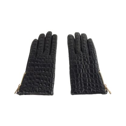 Cavalli Class - Elegant Black Lamb Leather Gloves