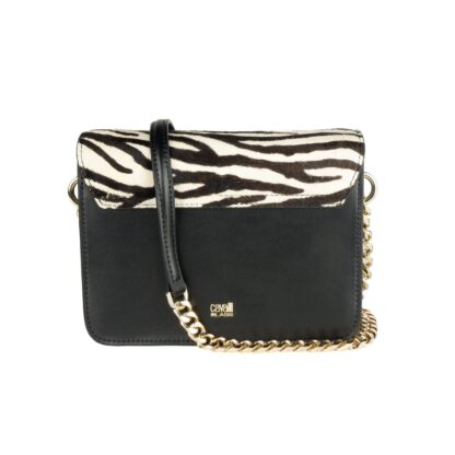 Cavalli Class - Elegant Two-Tone Small Shoulder Bag