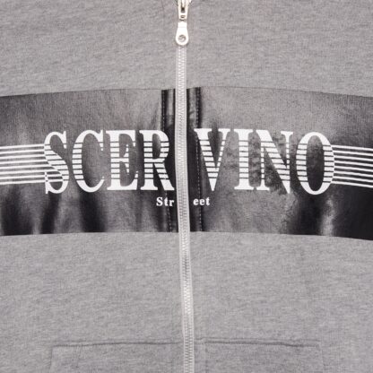 Scervino Street - Chic Hooded Grey Cotton Jacket