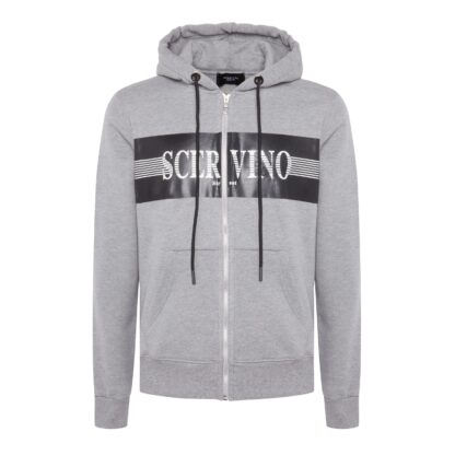 Scervino Street - Chic Hooded Grey Cotton Jacket