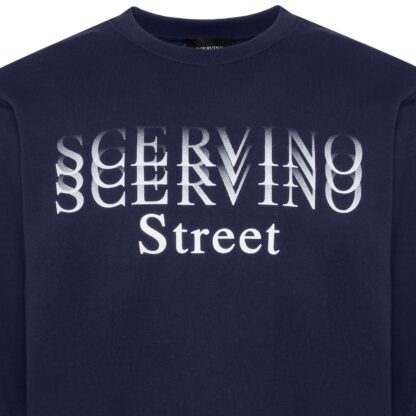 Scervino Street - Elegant Blue Cotton Sweater