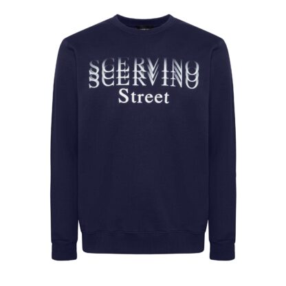 Scervino Street - Elegant Blue Cotton Sweater