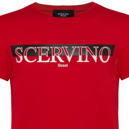 Scervino Street - Elegant Cotton Stretch T-Shirt in Radiant Red