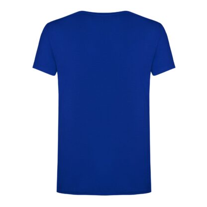 Scervino Street - Elegant Blue Cotton Tee with Logo Print