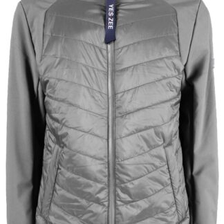 Yes Zee - Chic Gray Hooded Jacket with Ample Pockets