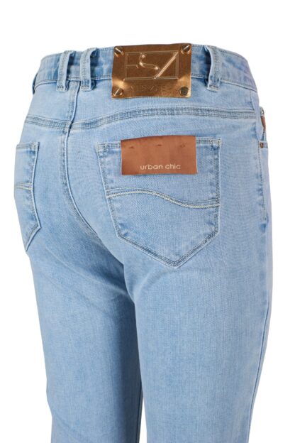 Yes Zee - Chic Light Blue Denim with Shimmer Detail