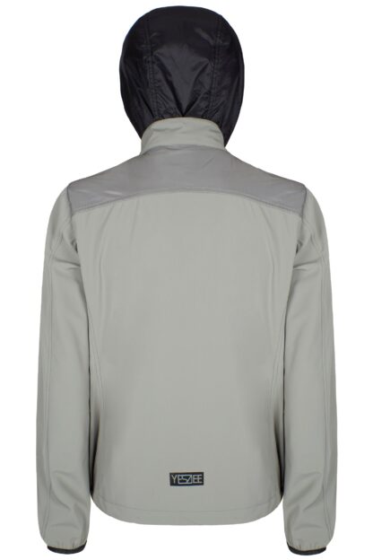 Yes Zee - Chic Gray Hooded Jacket with Ample Pockets