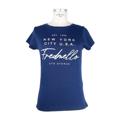 Fred Mello - Chic Blue Cotton Tee for Casual Elegance