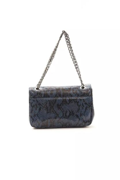 Pompei Donatella - Elegant Python Print Leather Crossbody Bag