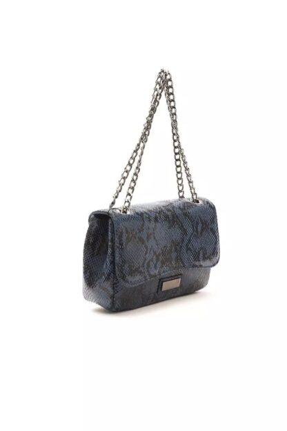 Pompei Donatella - Elegant Python Print Leather Crossbody Bag