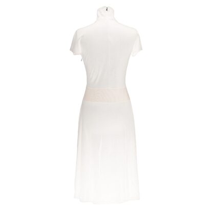 Patrizia Pepe - Elegant Beige Short Sleeve Long Dress