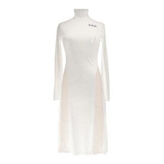 Patrizia Pepe - Elegant Long-Sleeved Dress with Eyelet Detail