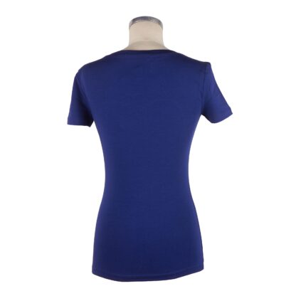 Love Moschino - Chic Blue Designer Tee with Brand Emblem