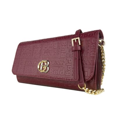 Baldinini - Elegant Burgundy Calf Leather Crossbody Bag