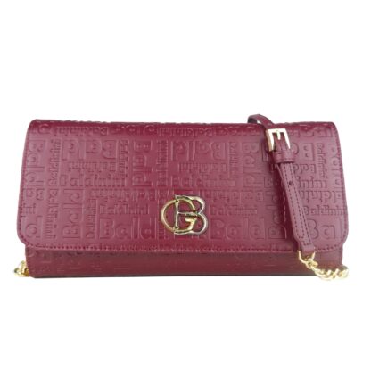 Baldinini - Elegant Burgundy Calf Leather Crossbody Bag