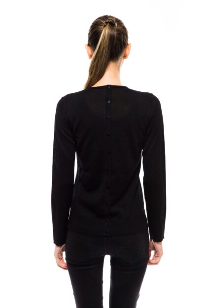 Ungaro Fever - Chic Black Short Cardigan with Logo Detail